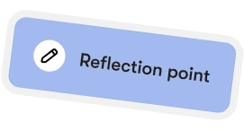 “Reflection point” marker