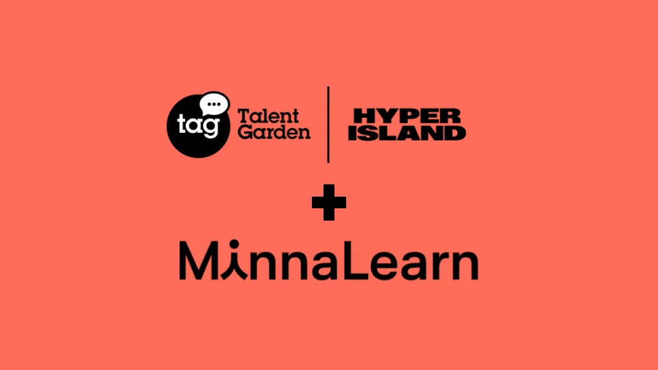 Talent Garden, Hyper Island and MinnaLearn logos