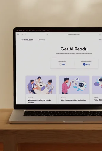 Preview of the Get AI Ready course platform